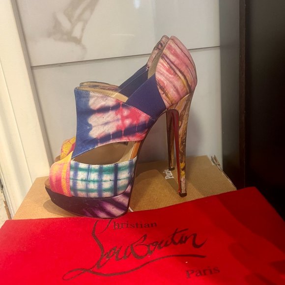 CHRISTIAN LOUBOUTIN, Pitou 150 Bazin, Size 37 - Picture 4 of 9